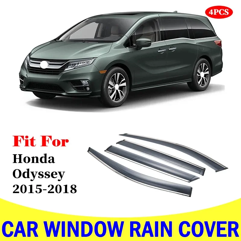 For Honda Odyssey 2015-2018 window visor car rain shield deflectors awning trim cover exterior car-styling accessories parts