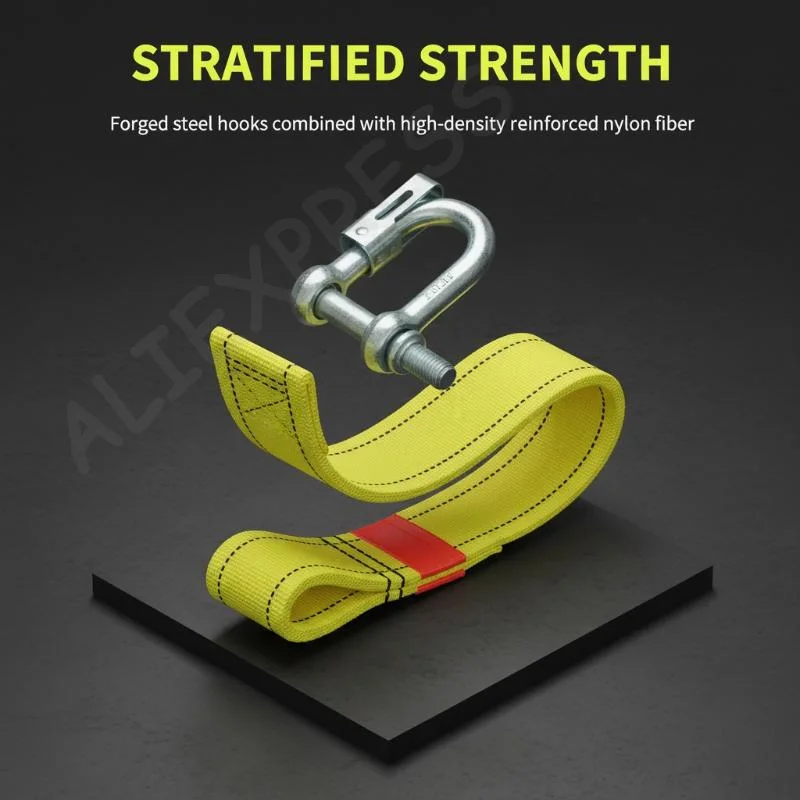 4/5 Meter Tow Rope For Truck Snatch Strap Off-road Towing Ropes Trailer Winch Cable Belt Car Traction