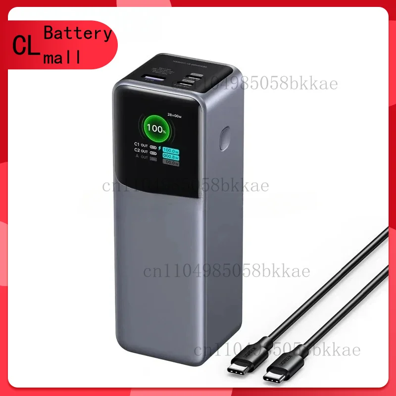 

Power Bank 25000mAh 200W Laptop Portable Charger PD 3.1 Fast Charging 90Wh 3-Port Battery Pack with Smart Display