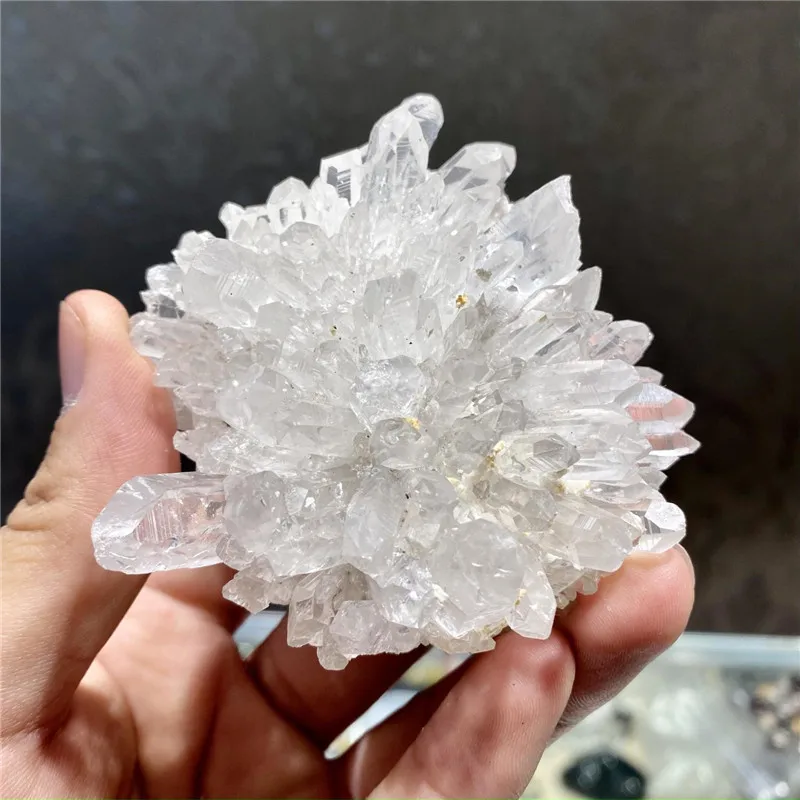 Natural white crystal clear cluster Original Stone Quartz Mineral Specimen rock Raw Gemstones reiki Healing Decor