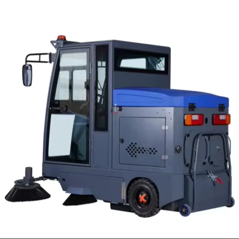 Customized New 48V Electric Ride-On Street Sweeper Truck With 2100mm Cleaning Width And 6-8H Working Time For Cleaning Use