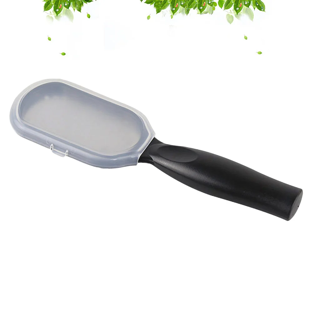 

Доска для ног из нержавеющей стали, черная доска для удаления мозолей на ногах, отшелушивающий скраб, прочный дизайн для удаления омертвевшей кожи, пластиковая ручка