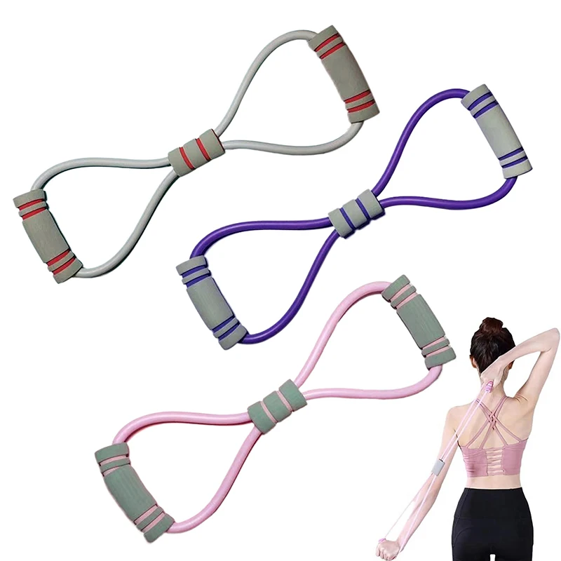 

Rediscover Fitness with Saludea's Resistance Band with Handles, Arm Workouts Figure 8 Band, Pull Rope for Gym and Yoga