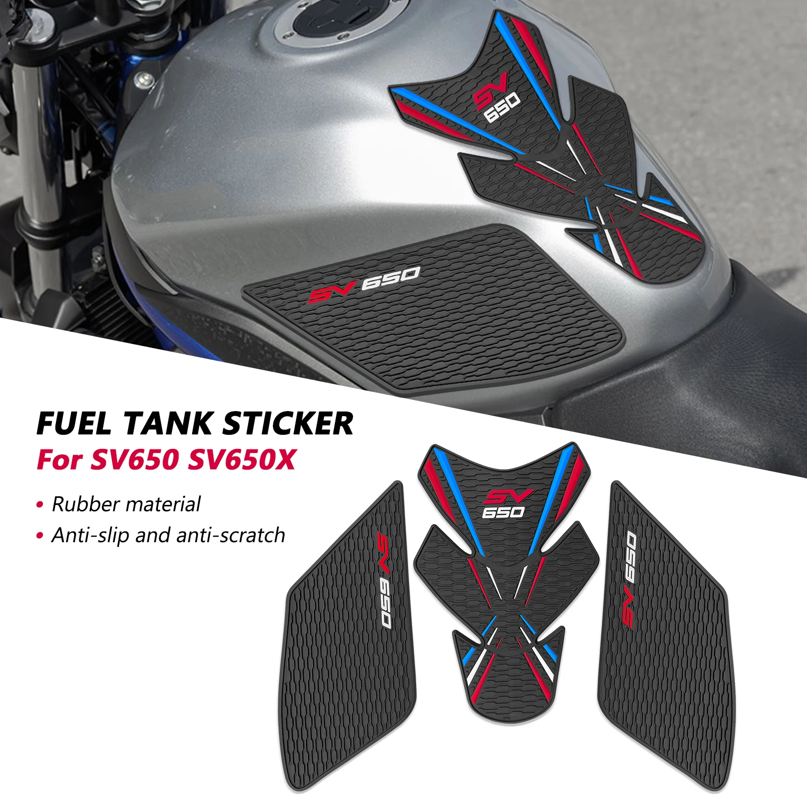 

for sv650 SV650 fuel tank paste Motorcycle Accessories Tank Pad new sv650x fuel tank protection sticker Fuel tank sticker