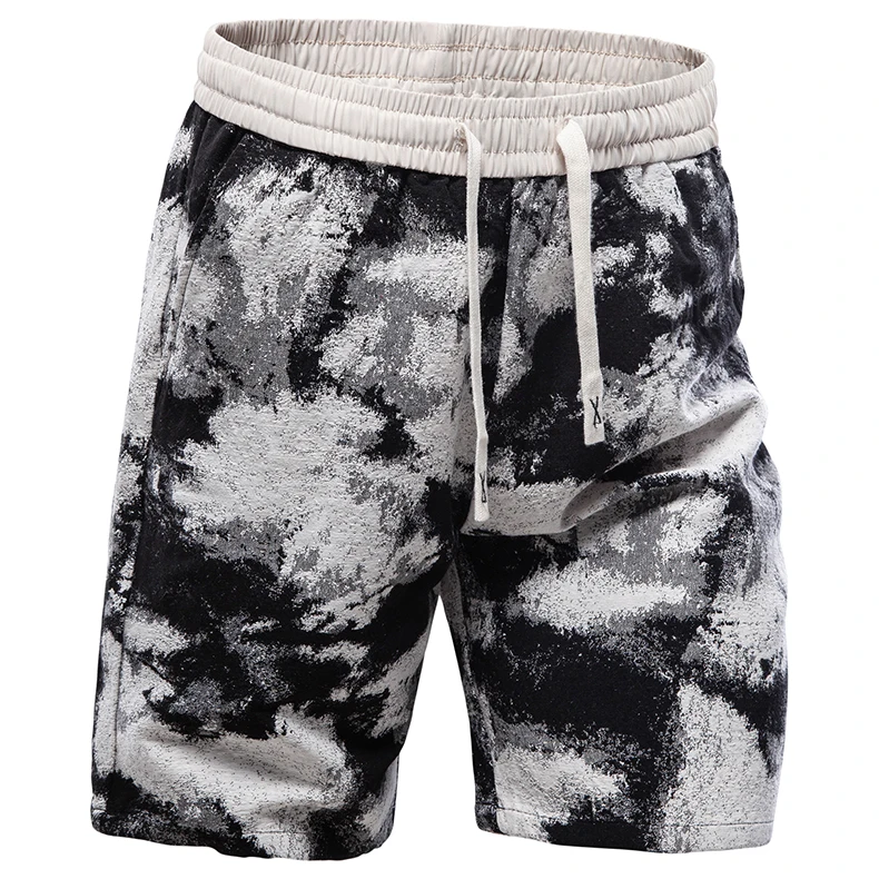 Men's Light Weight Shorts Streetwear QuicK Drying Casual Bermuda Elastic Waist Drawstring Casual Shorts Big Size