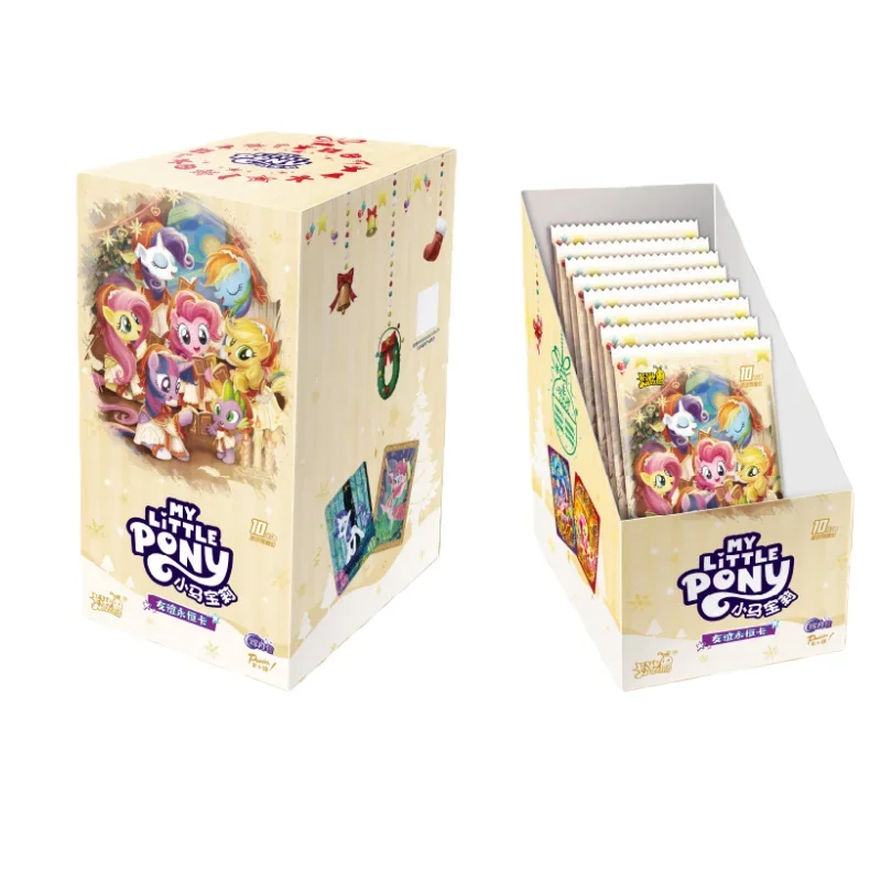 KAYOU Echte Nieuwe My Little Pony Vriendschap Eeuwige Ster Tas 2 Ritme Maan AR Vergulde Decoratie OF Collectie Kaart Cadeau