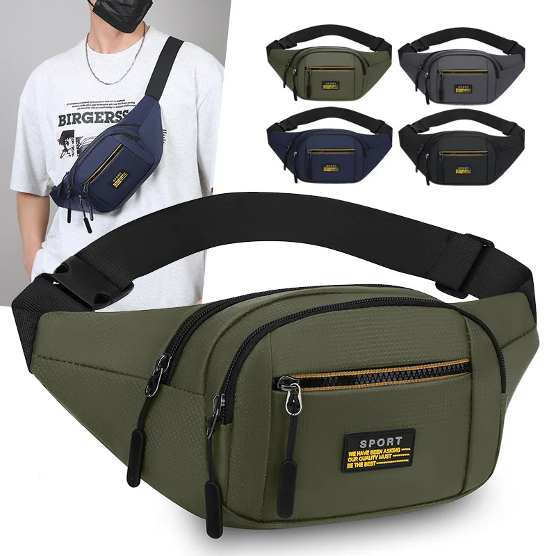 Multifunctional Running Waist Pack, Outdoor Anti-splashing and Wear-resistant Shoulder Crossbody Bag, Sports Chest Bag