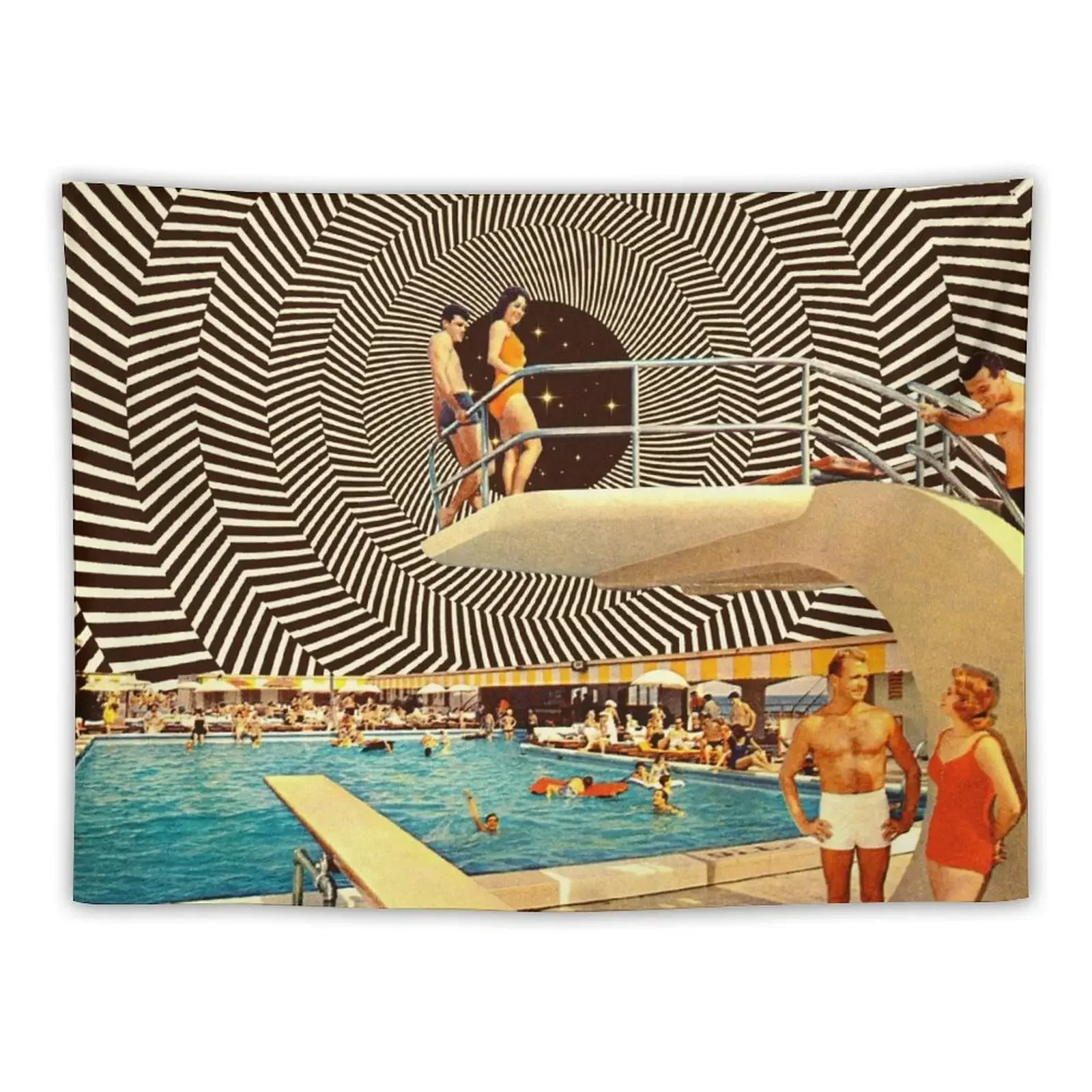 

Illusionary Pool Party Tapestry Home And Comfort Decor Cute Room Things Mushroom Decoration Room Tapestry