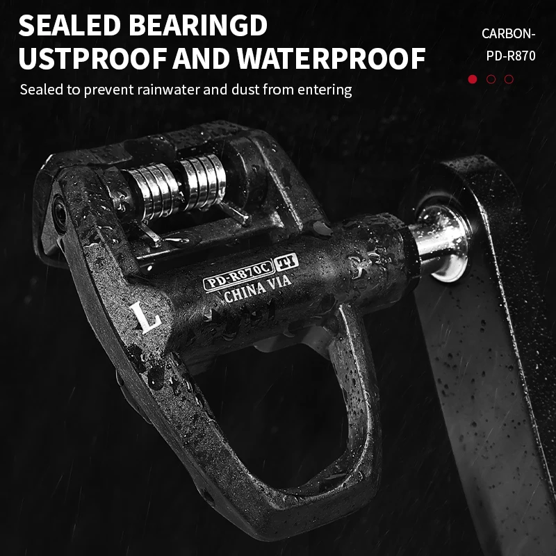 BUCKLOS Bike Pedals for LOOK KEO Road Bicycle Clipless Pedals Carbon Nylon Ultralight Self-locking Pedals for Keo Cycling Parts