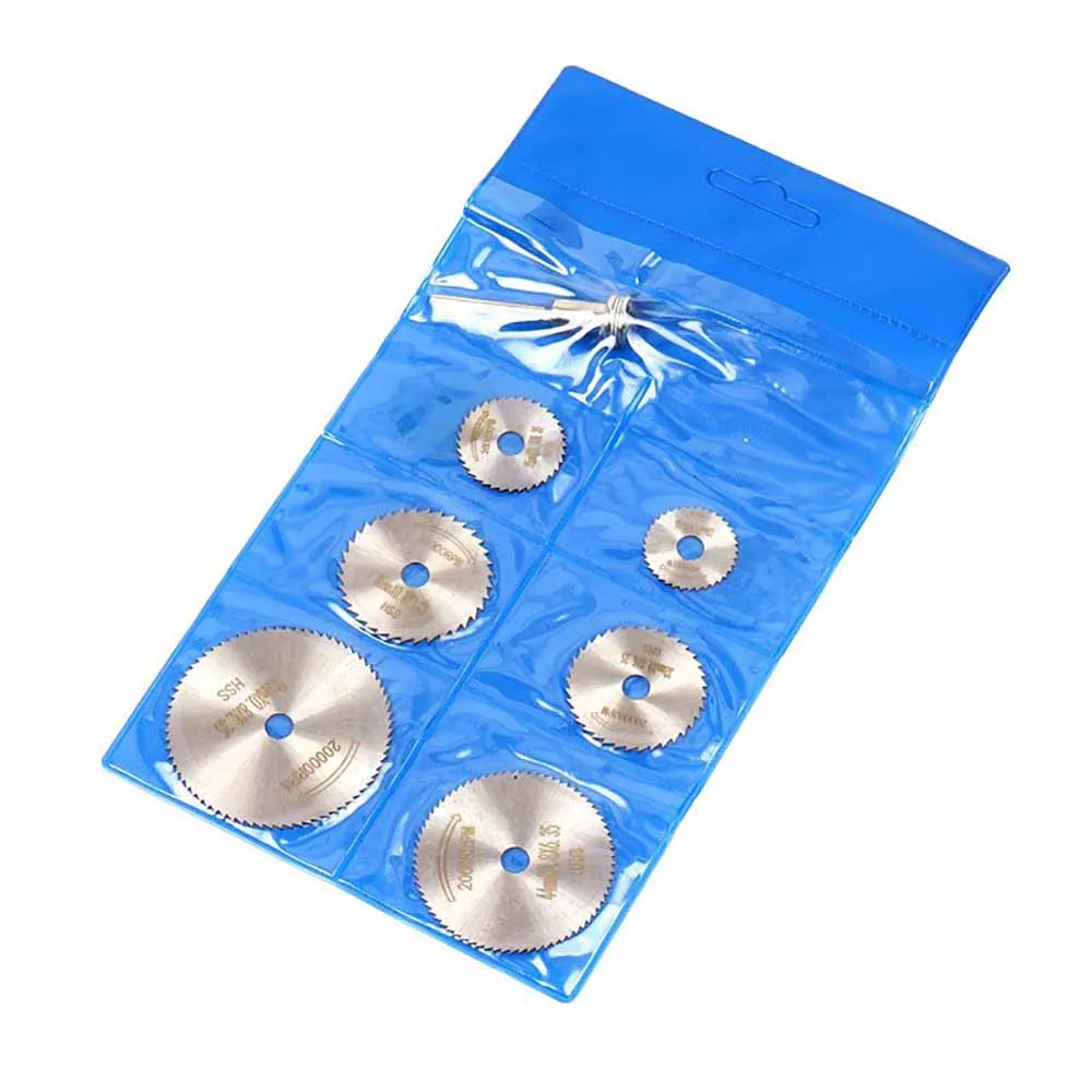 7pc 高速度鋼丸鋸刃木工金属切断刃電気ドリル小型鋸刃ツールセット 3.2 ミリメートル