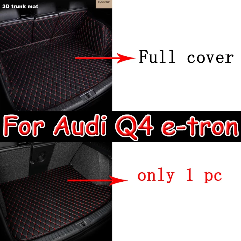 Custom Car Trunk Mat For Audi Q4 e-tron 2022 2023 2024 Car Floor Mats Cargo Liner Carpet Car Accessories Interior Decoration