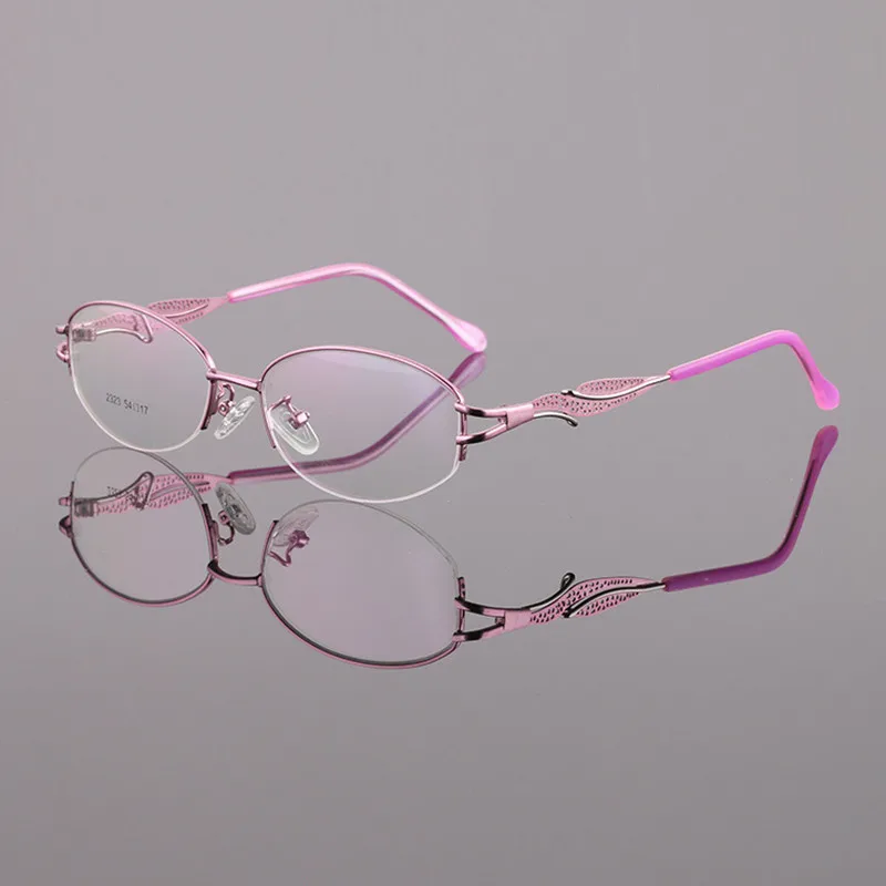 

Women Prescription Optical Eyeglasses Frames with Golden Hollow Out Eyeglasses Frame With Flower Female Spectacle Eyewear