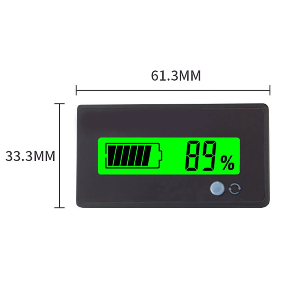 GY-6D LCD Display Voltmeter Power Lead-Acid Lithium Battery Capacity Tester Battery Level Indicator 6-63V Detectors