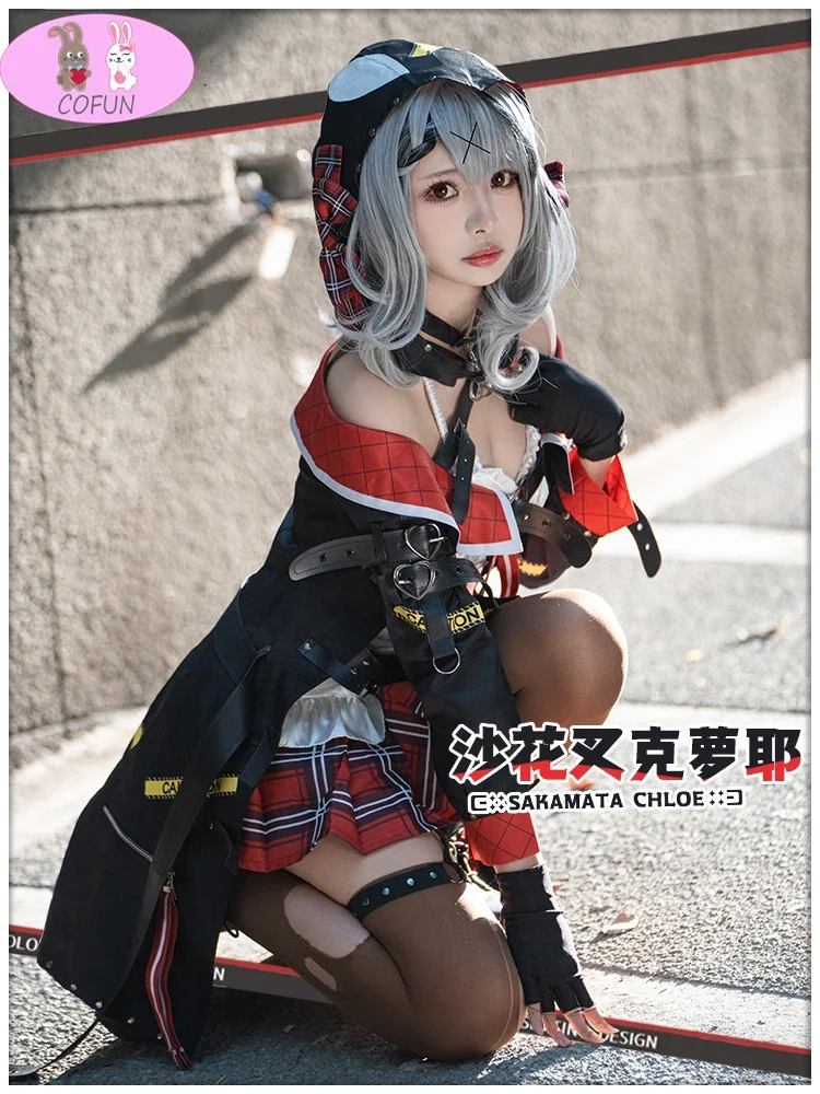 vtuber Sakamata Chloe Cosplay Costume Anime Dresses Christmas Halloween Freeshipping women