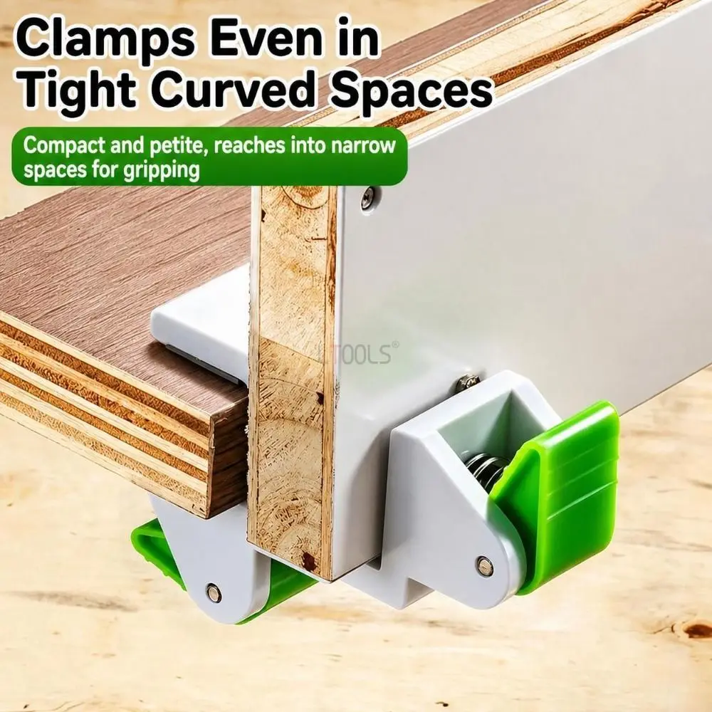 New One-Touch Press Drawer Fixing Clip Adjustable Quick Installation Cabinet Trim Clamp Dual-Use Hands-Free Woodworking Clamp