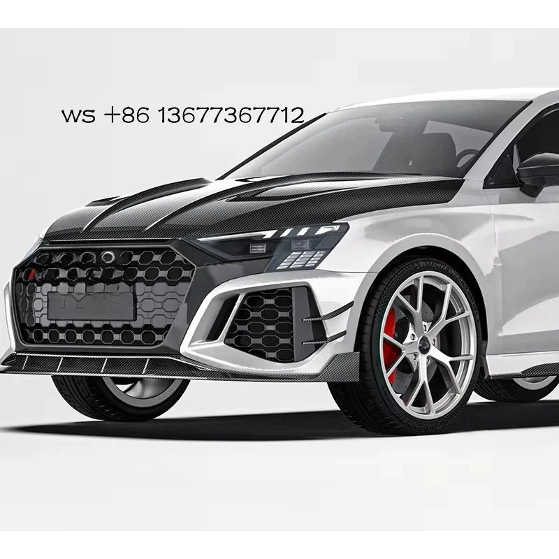 Paktechz غطاء محرك من ألياف الكربون الجافة بونيه RS3 8Y سبورتباك صالون سيدان 2021 - 2024 #1