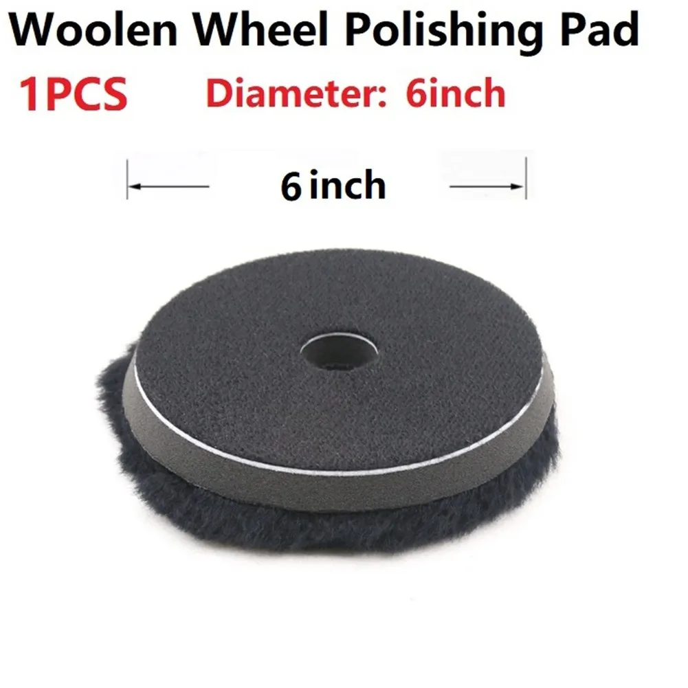 Buffing Wheel Polishing Pad Accessories Attachment Black For DA Polisher Parts Replacement Spare Tools Wool Pad