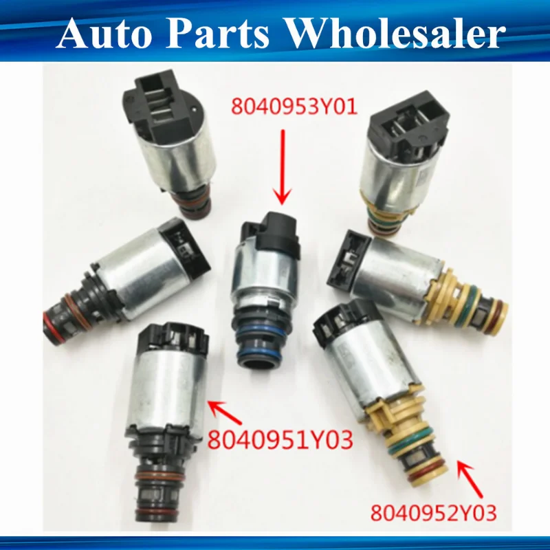 

1/7PCS Original 6T45E 6T40 8040951Y03 8040952Y03 8040953Y01 Transmission Solenoid Kit For GM Cruze Equinox Malibu Regal LaCrosse