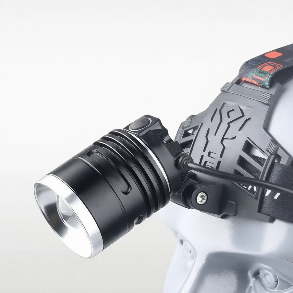 Headlamp Tactical Bright - Taktiksel P50 Kafa Lambası, Parlak LED