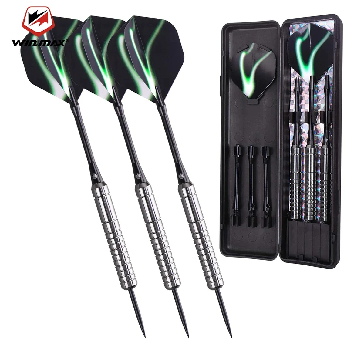 

WIN.MAX 3pcs Darts Flights Plastic Set 21g 23g Plastic Nylon Tips Grams Dart Board Professional Accessories Indoor Sports Game