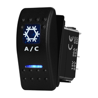 Car A/C Air Conditioner Rocker Switch 5P On-Off Toggle Switch for Boat RV Caravan Camper Trailer, Auto Accessories, 12V 24V