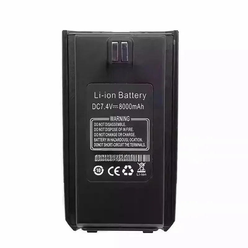 New for Baofeng BF-X3 Plus BF-S5Plus Walkie Talkie Battery 7.4V 8000mAh Replacement High Capacity Long Endurance Lithium Battery