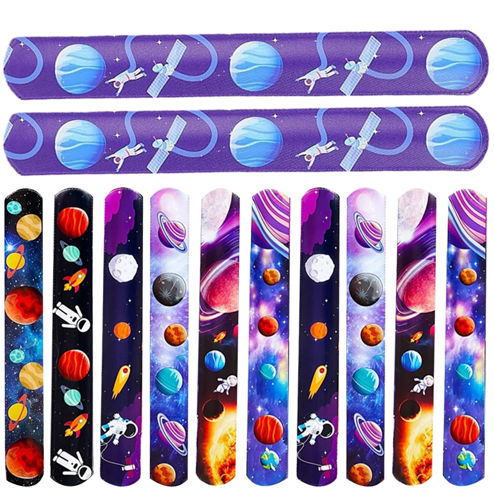 

36 Pcs Girls Toys for Papa Circle Slap Wristband Festivals Wristbands Bracelets Boys Child Toddler