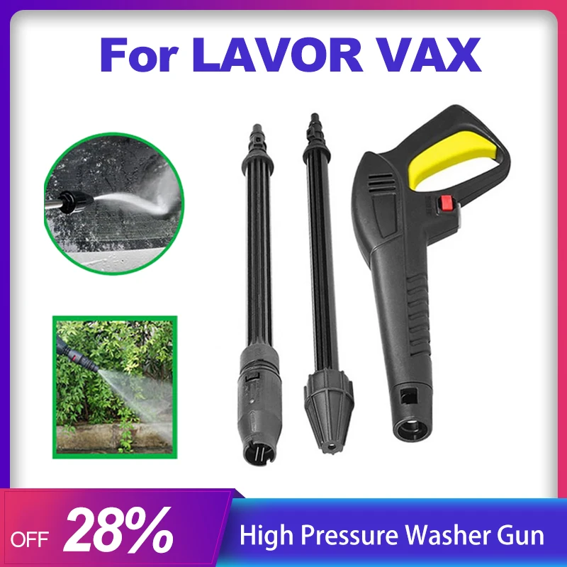 High Pressure Washer Gun Car Washing Cleaning Water Spray Lance Replacement Gun For LAVOR VAX Pressure Washer Pistol Wand Nozzle