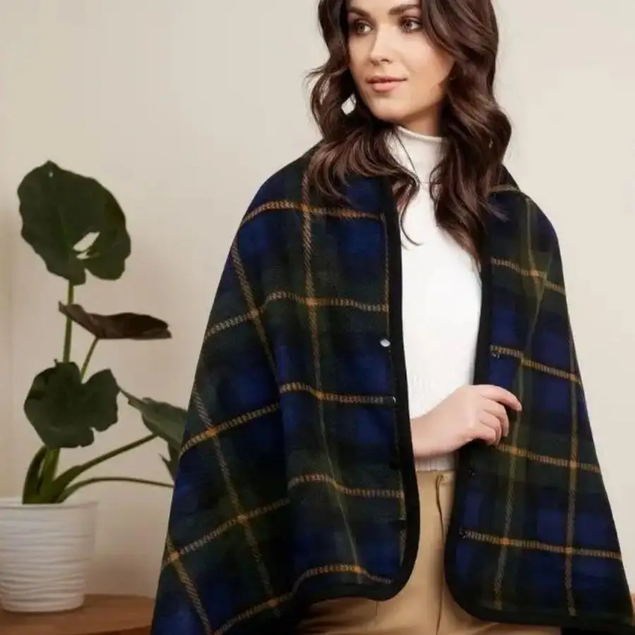 厚手のフランネルブランケット-ショールスタイル-ホームオフィス-エアコン付きの部屋-産休-二重使用-暖かい-ソフト-韓国版-女性用スカーフ