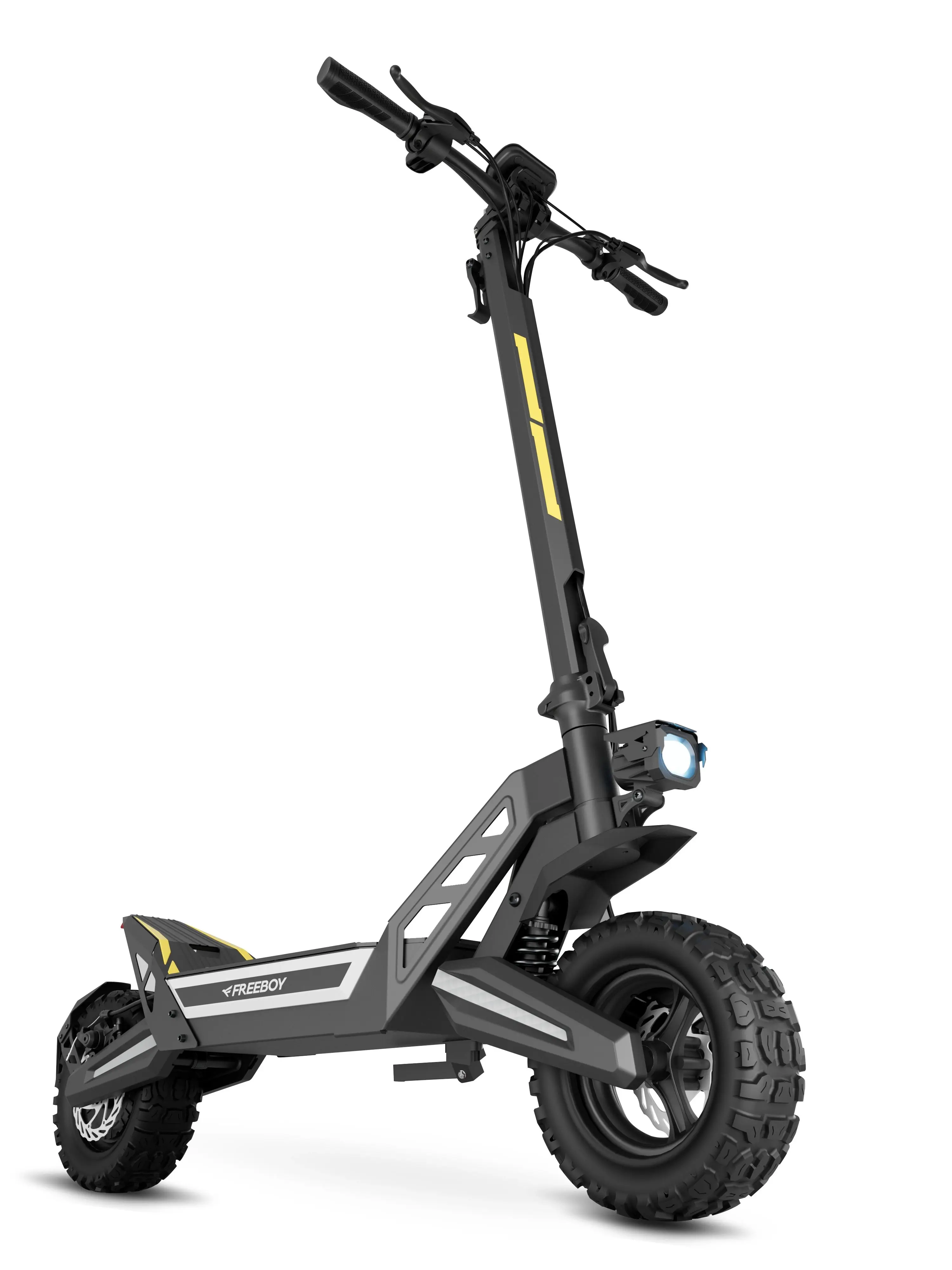 FREEBOY J2 Max Elektroroller mit 1200W Motor, 48V 18,2Ah Hochleistungs-Lithiumbatterie, Schnelles Aufladen, Höchstgeschwindigkeit ​ ​ 55 km/h, 11-Zoll-Reifen, Vorder- und