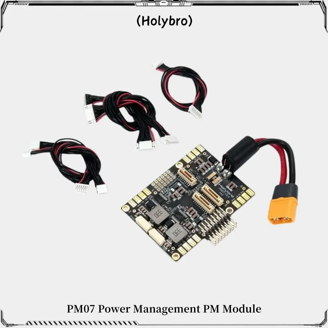 HolyBro PM07 Módulo PM de administración de energía con salida LiPo 5V UBEC 2 ~ 12s para controlador de vuelo Pixhawk 4 PX4 RC Dron de carreras con visión en primera persona