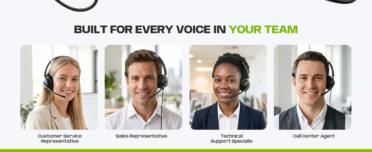 Acer USB-A/C & 3,5-mm-Stereo-Kabelgebundene Computer-Headsets mit Geräuschunterdrückendem Mikrofon und In-Line-Steuerung, kompatibel mit Teams, Zoom, UC – Detail 7