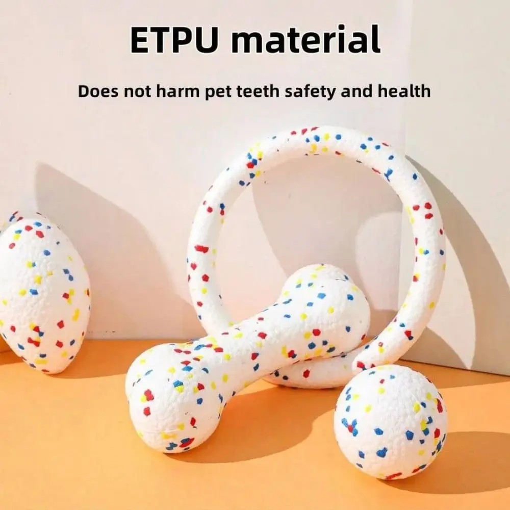 Bite Resistant Solid Dog Ball Toys for Small Dogs High Elasticity E-TPU Pet Chew Ball Toy Non Squeak Interactive Puppy Toy - Image 4
