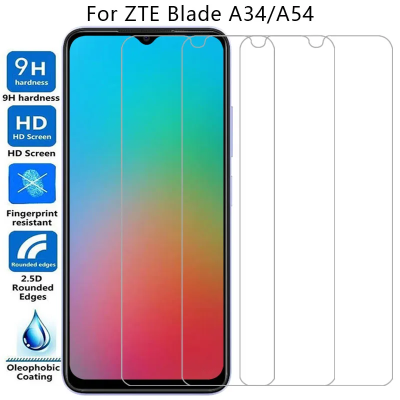 Защитная пленка для экрана zte blade a34 a54 защитное закаленное стекло на bladea34 bladea54 a 34 54 34a 54a стекла zteblade