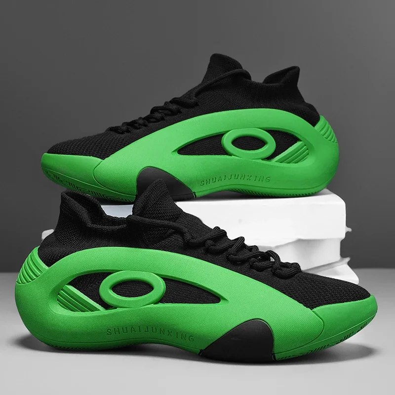 

Мужские кроссовки на платформе, дизайнерские кроссовки, мужские новые поступления, черные, зеленые летние кроссовки для мужчин, дышащие носки, повседневная спортивная обувь