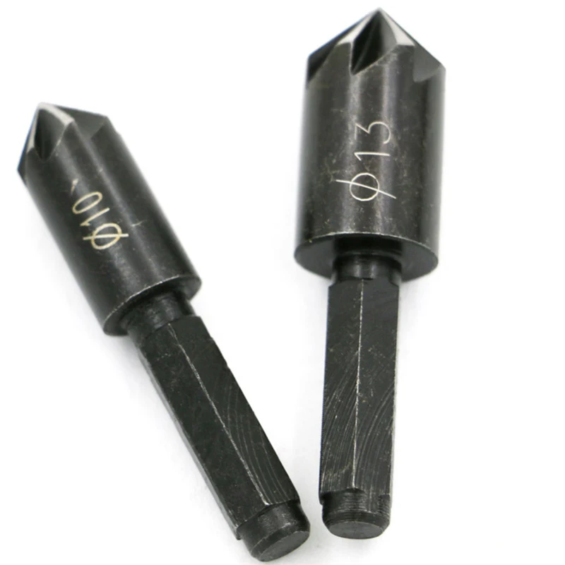 

2 шт., резак для фаски из быстрорежущей стали, зенковка с шестигранным хвостовиком, мини-набор сверл для деревообработки, дрель Dremel, Marcenaria Ferramentas