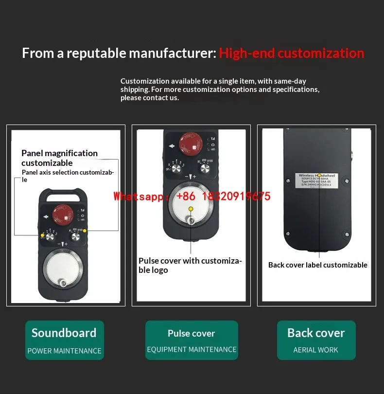 Cyclmotion with E-Stop 6axis MPG Handwheel Manual Generator CNC  support SIEMENS MITSUBISHI FANUC FAGOR PLC24V LNC GSK SYNTEC