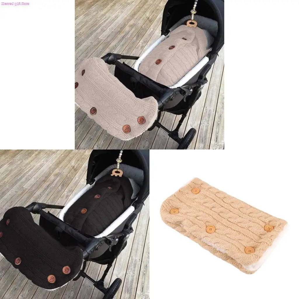 D0JC Thicked Baby Stroller Gloves Warm and Insulated Pram Hand Muff Windproof Mittens Hand Warmer for Outdoor Activities