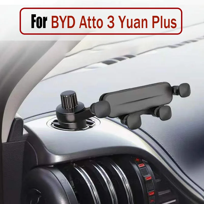 Gravity Car Phone Holder Mobile Cell Phone Support Mount for BYD  Atto 3 Yuan Plus 2022