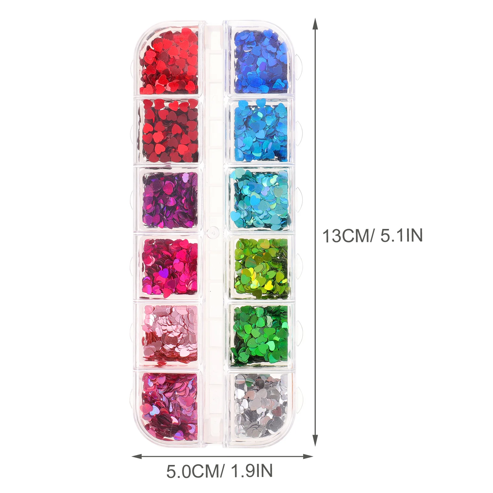 

2 Boxes Heart Nail Art Sequins DIY Nail Glitter for Manicure Decoration Makeup Glitter Sequins Manicure Supplies