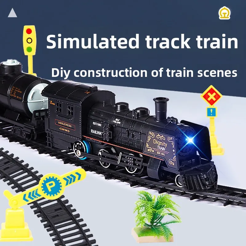 Remote Controlled Train Toy Track Small Train Model Children's Gift Toy