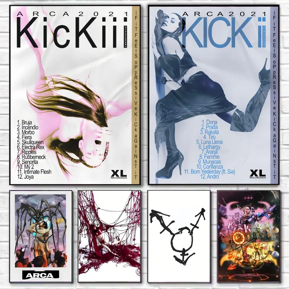 Arca Kick IIIII Singer Poster HD Art Decorative Wall Art Waterproof Home Décor for Living Room Bedroom Café Stylish Gift
