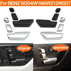 Car Front Seat Backrest Headrest Adjust Switch Button Cover For Benz C E GLK ML GL CLS Class W204 X204 W166 W207 W212 W218