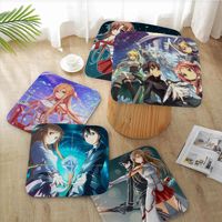 Sword Art Online Cushion Mat Tie Rope Dining Chair Cushion Circular Decoration Seat For Office Desk Cushions Home Decor