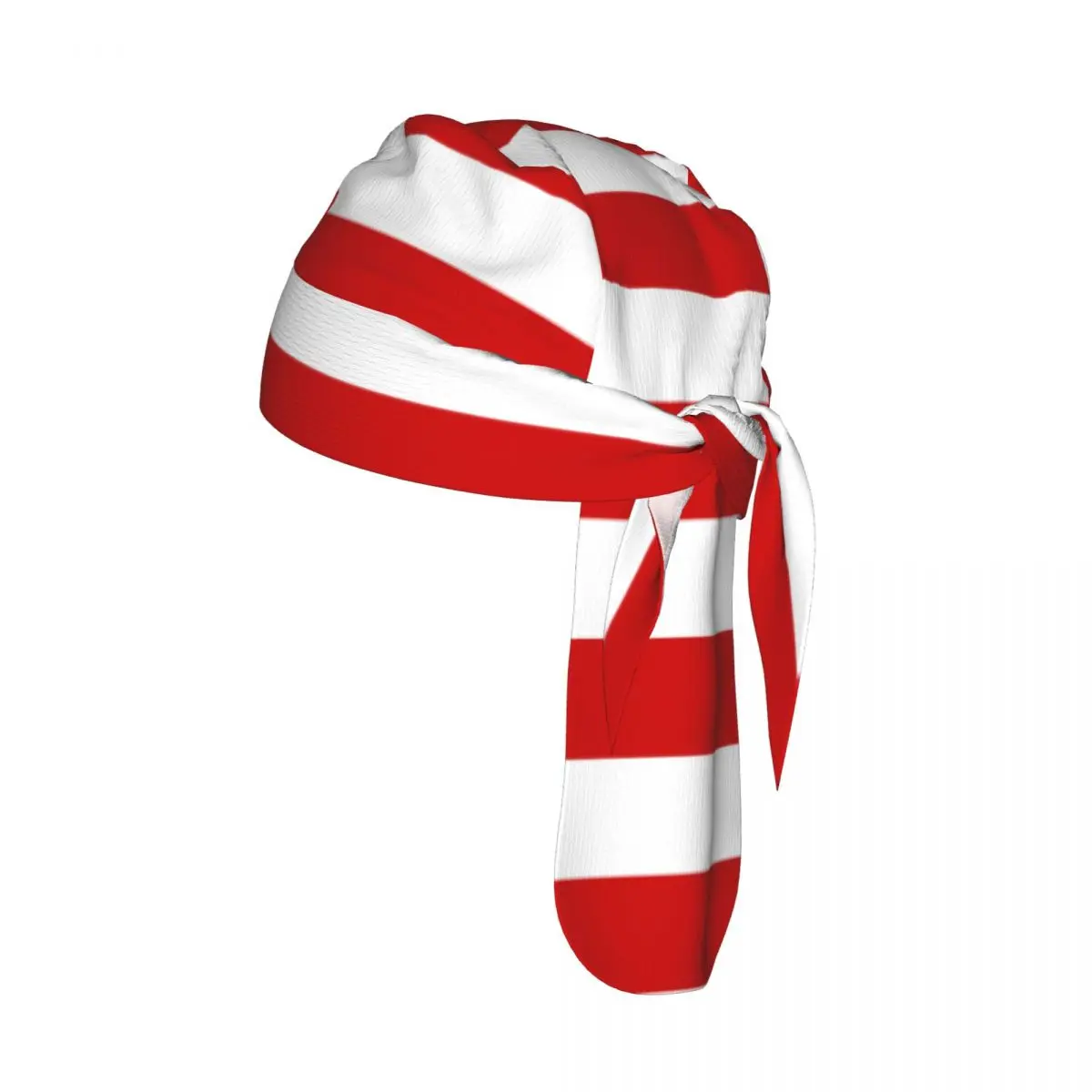 

Quick-drying Bandana Sun Protection Headscarf Red And White Stripe Sport Running Cycling Cap