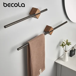 40/50cm Towel Rack Towel Hanger Bath Towel Holder Wall Hanging Towel Bars Acrylic Bathroom Shelf Kitchen Storage Rack