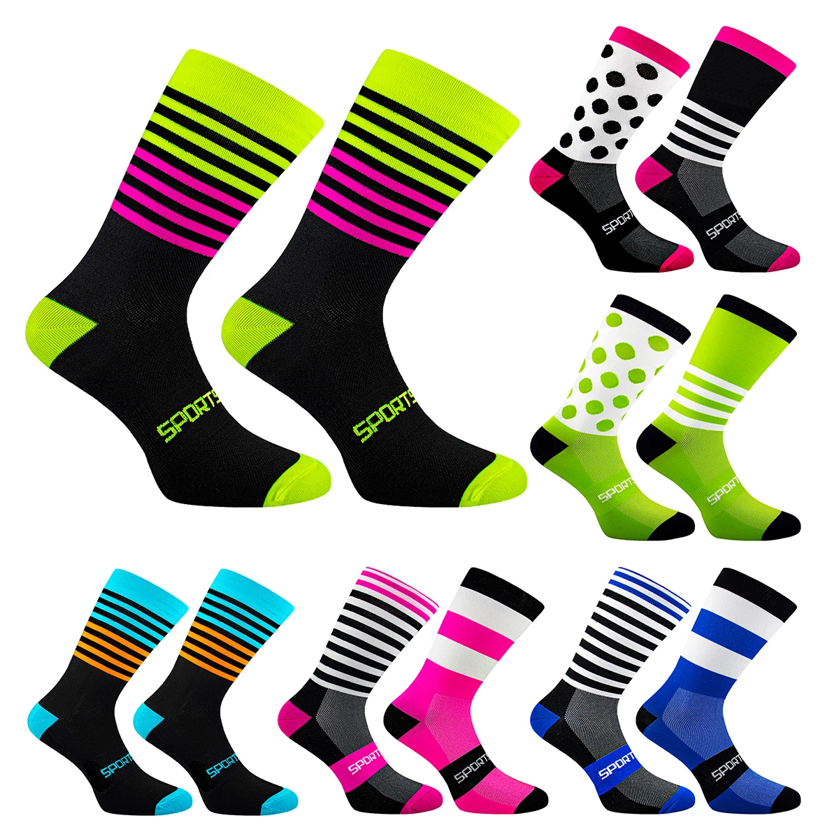 High Quality Professional Cycling Socks Men Women Basketball Football Soccer Running Bike Bicycle Sports Socks