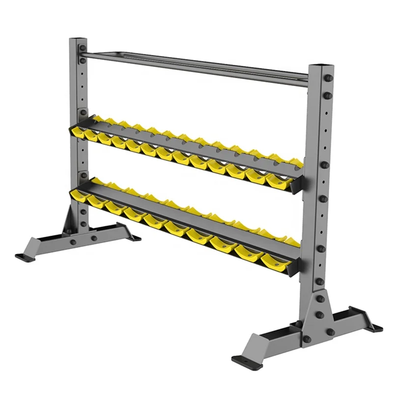 Fitness Weight Lifting Commercial Exercise Dumbbell Rack Set, Sturdy Structure Suitable For Gym And Training Room Daily  Use