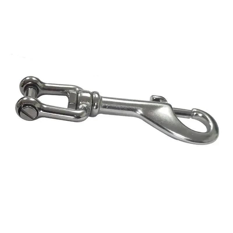 New 85/100mm Marine Diving Shackle Bolt Swivel Strap Eye Bolt Snap Heavy Duty Sailing Boat Chain Clip Hook