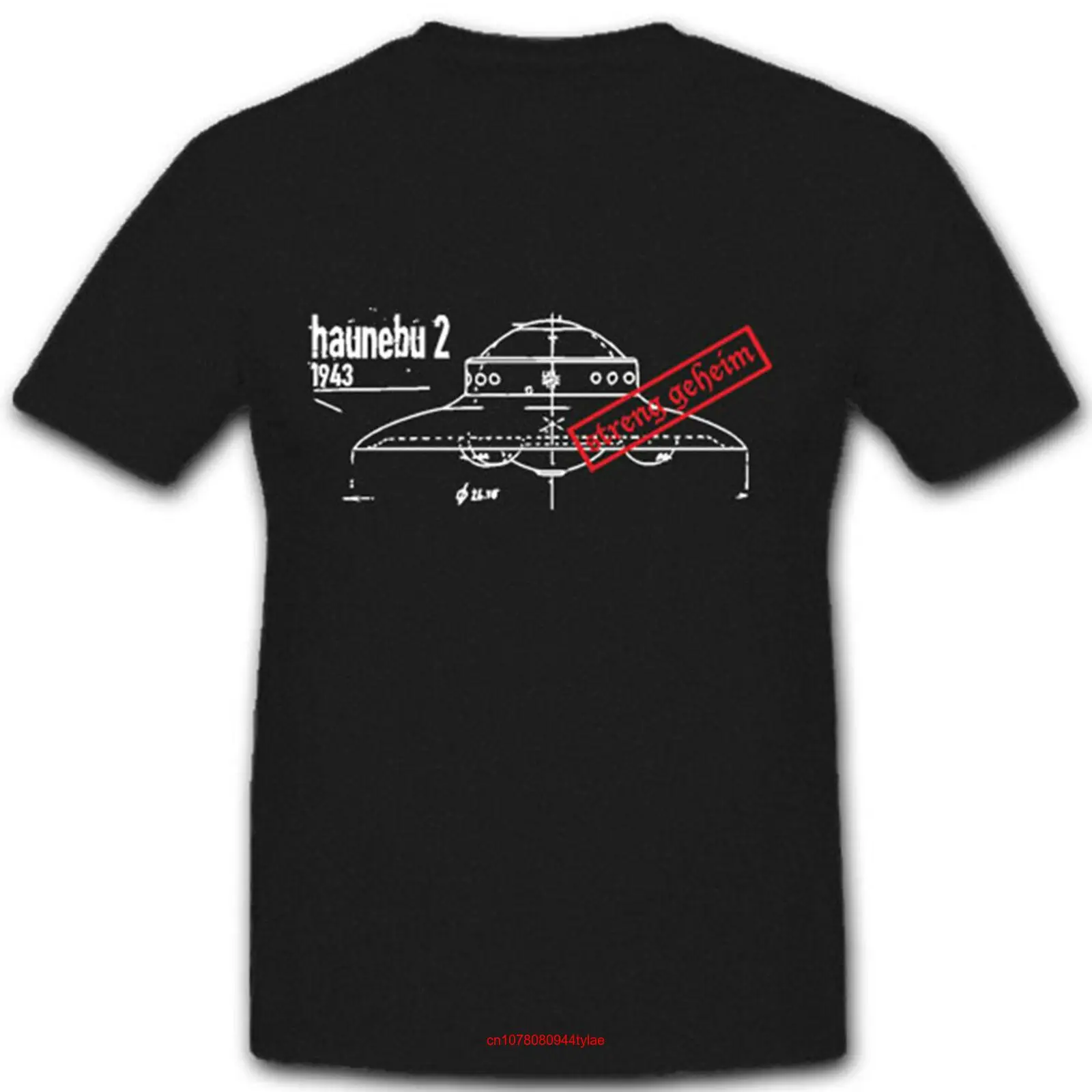 Haunebu 2 Flight Disc Spacecraft Myth UFO T Shirt 4491 long or short sleeves